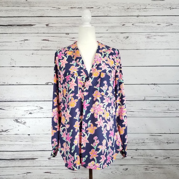Lilly Pulitzer Tops - Lilly Pulitzer Boston Pretty Social popover top